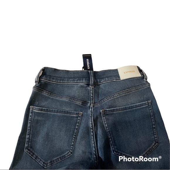 EXPRESS skinny high rise blue jeans - Picture 7 of 7
